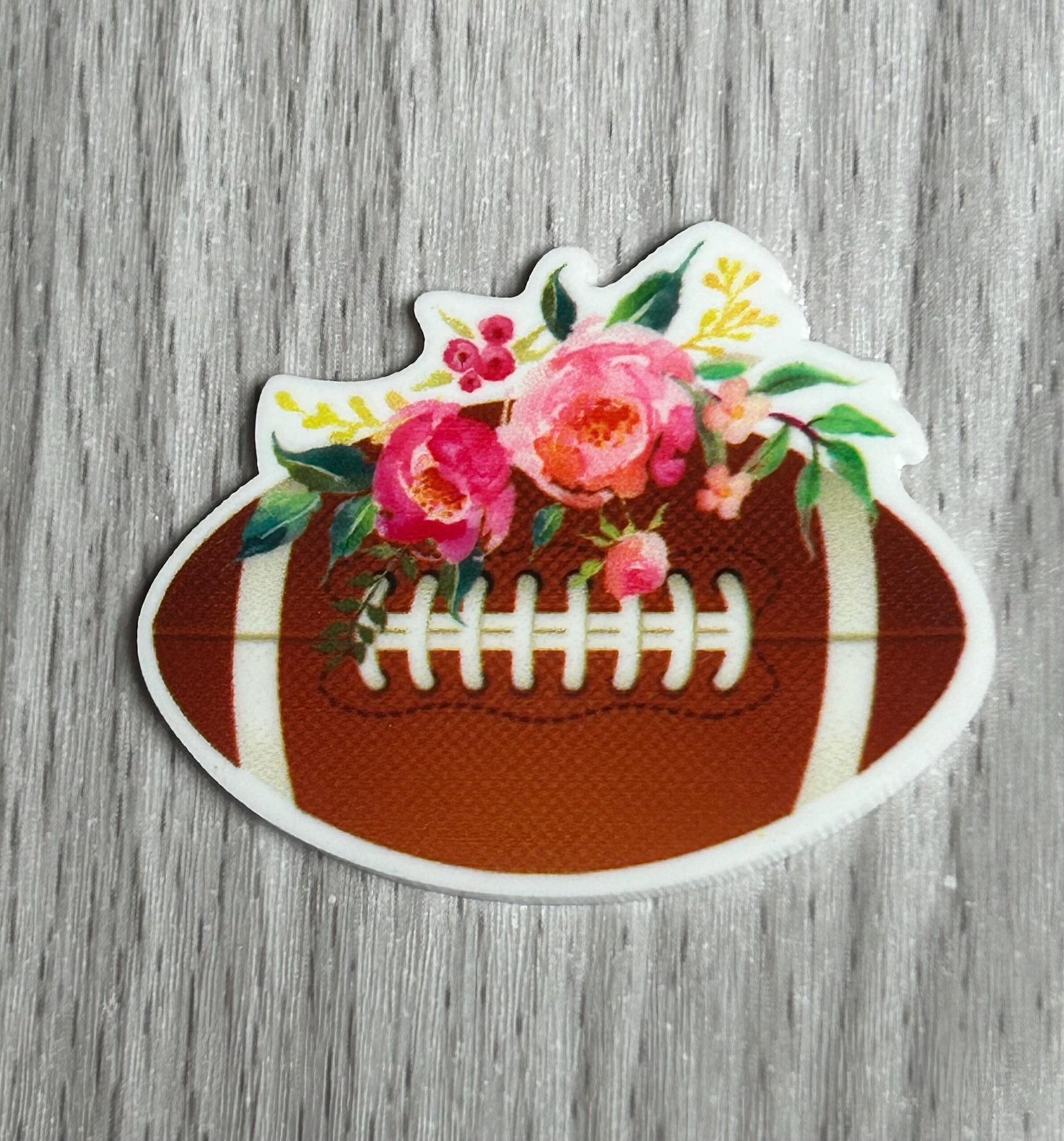 3 boho football Resins Flatback planars hairbow hair bow supplies focal craft supply jewelry bows clips flatbacks DIY bookmarks sports fall - Image 3