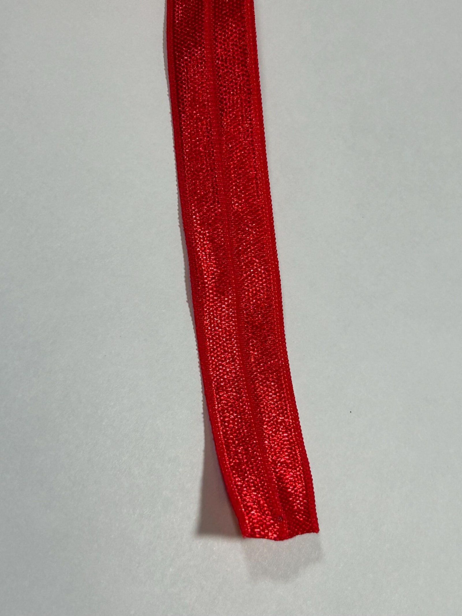 5 yards 5/8 “ Christmas Red FOE Fold Over Elastic sewing bow making headband blanks craft supplies DIY bows headbands hair ties F.O.E. trim - Image 2