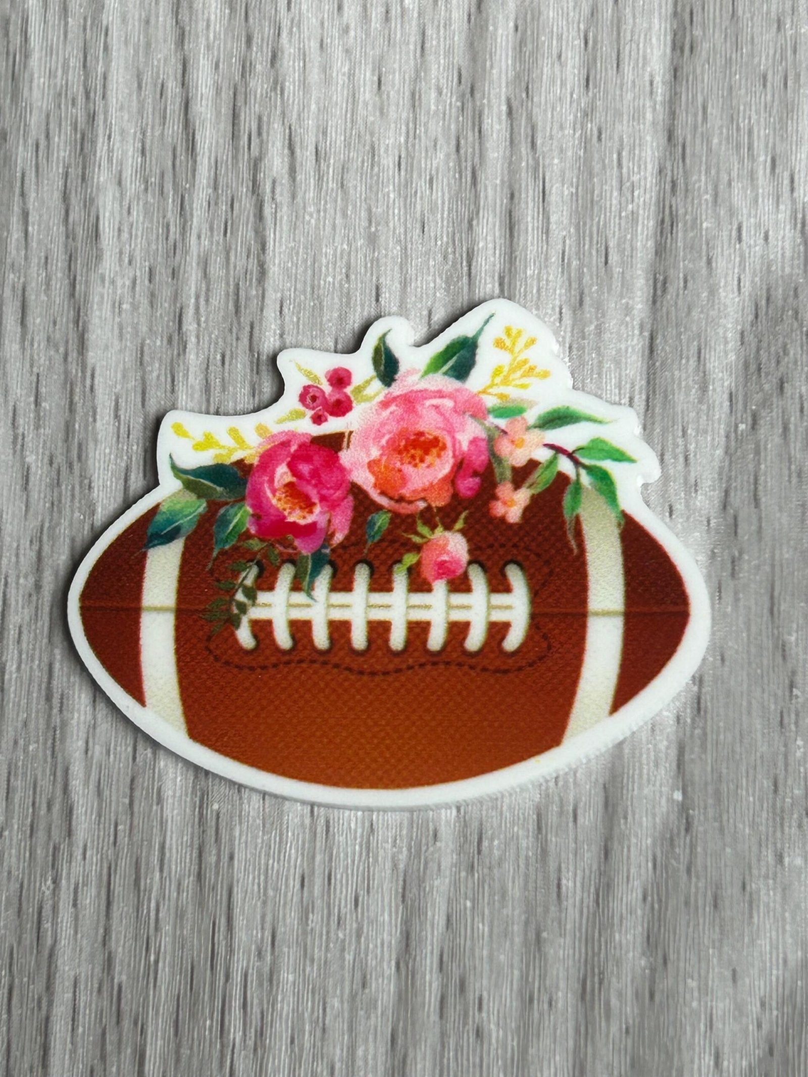 3 boho football Resins Flatback planars hairbow hair bow supplies focal craft supply jewelry bows clips flatbacks DIY bookmarks sports fall - Image 2