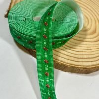 5 yards  5/8 “ Football Field FOE Fold Over Elastic sewing bow making headband craft supplies DIY bows headbands hair ties sports teams