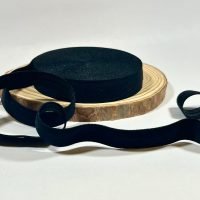 5 yards  5/8 “ solid Black FOE Fold Over Elastic sewing bow making headband blanks craft supplies DIY bows headbands hair ties F.O.E. Notion