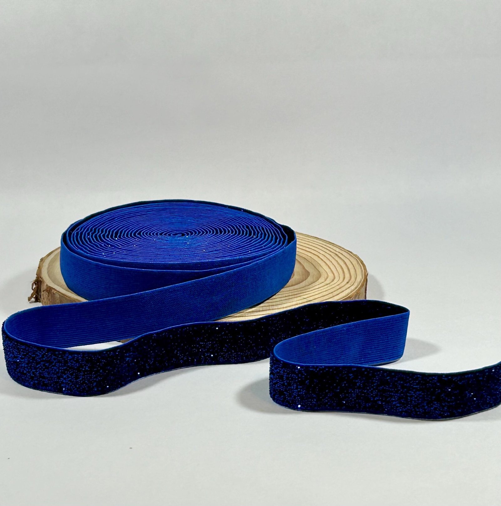 5 yards 5/8 “ Blue Sparkle FOE Fold Over Elastic sewing bow making headband blanks craft supplies DIY bows headbands hair ties sew glitter