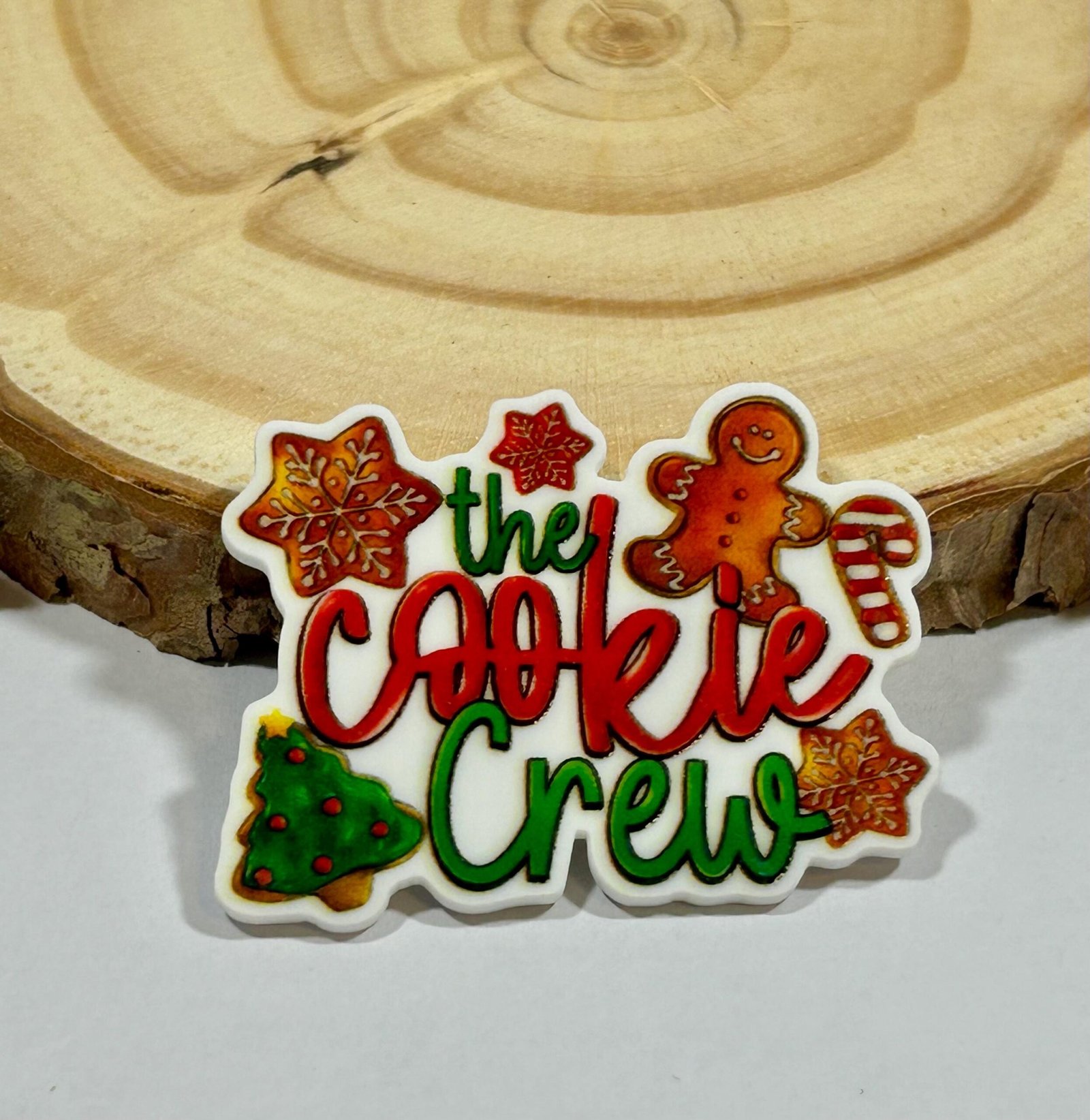 3 Cookie crew Christmas Planar Resins Flatback planars hairbow hair bow supplies focal craft supply jewelry bows magnet flatbacks baking DIY - Image 5