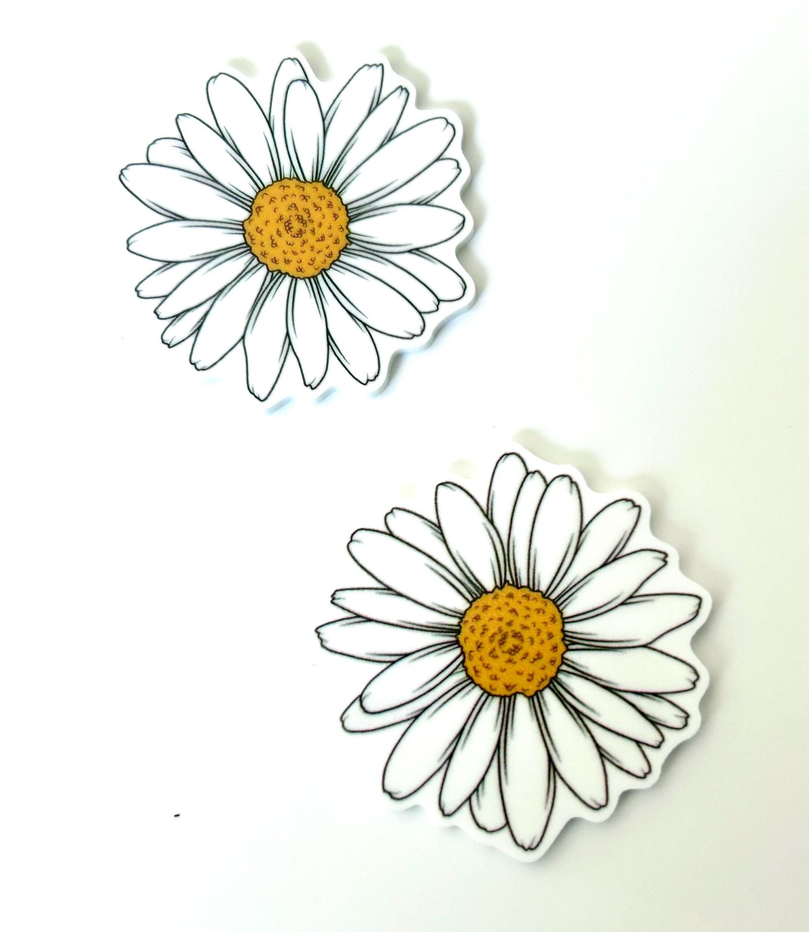 2 Daisy planar Resins, flower planars