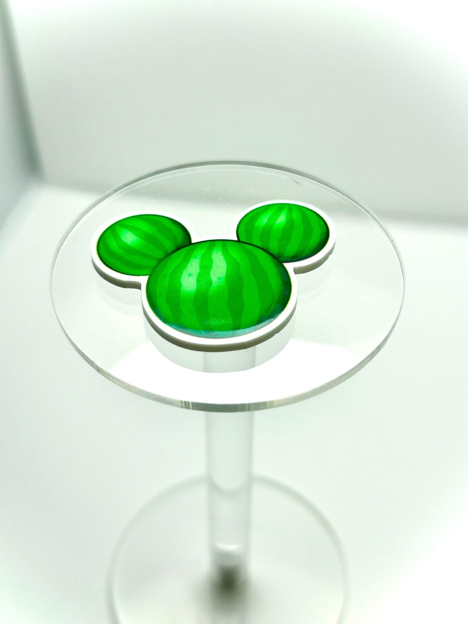 3 Watermelon fruit Mouse Ears planar resins | craft supplies | fruit | soap | bow making | bow centers | focal | magical vacation | jewelry - Image 5