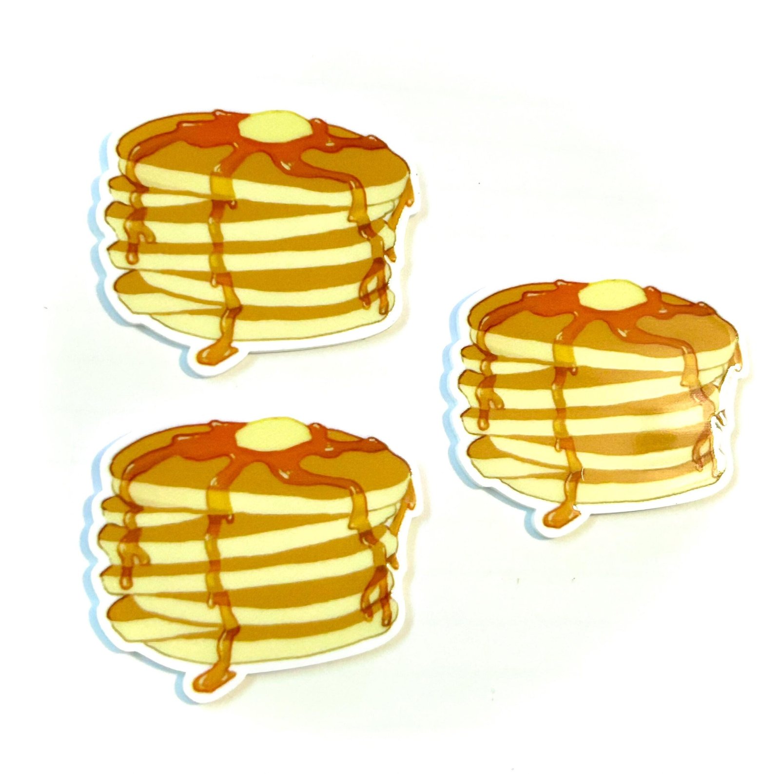 3 pancakes planar resins | craft supplies | soap making | bow making | bow centers | focal | charms | flatbacks | breakfast | syrup | food - Image 2