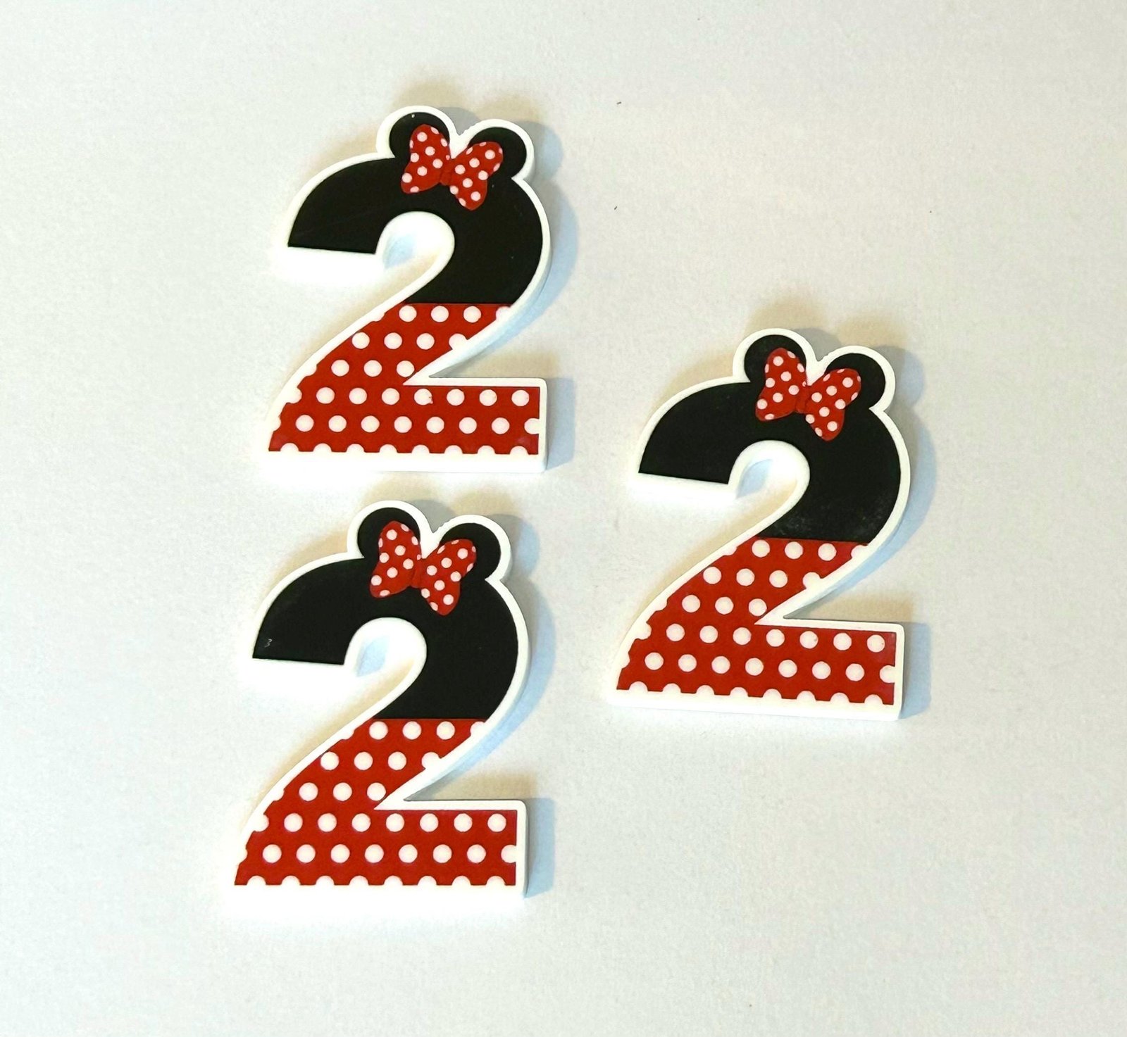 3 Minnie Dots Ears 2 Planar Resins, Flatbacks - Image 2