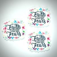 3 faith over fear Planar resins | craft supplies | soap making | bow making | bow centers | focal | charms | flatbacks | inspirational quote