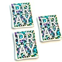 3 pray Planar resins | craft supplies | soap making | bow making | bow centers | focal | charms | flatbacks | inspirational quote | DIY