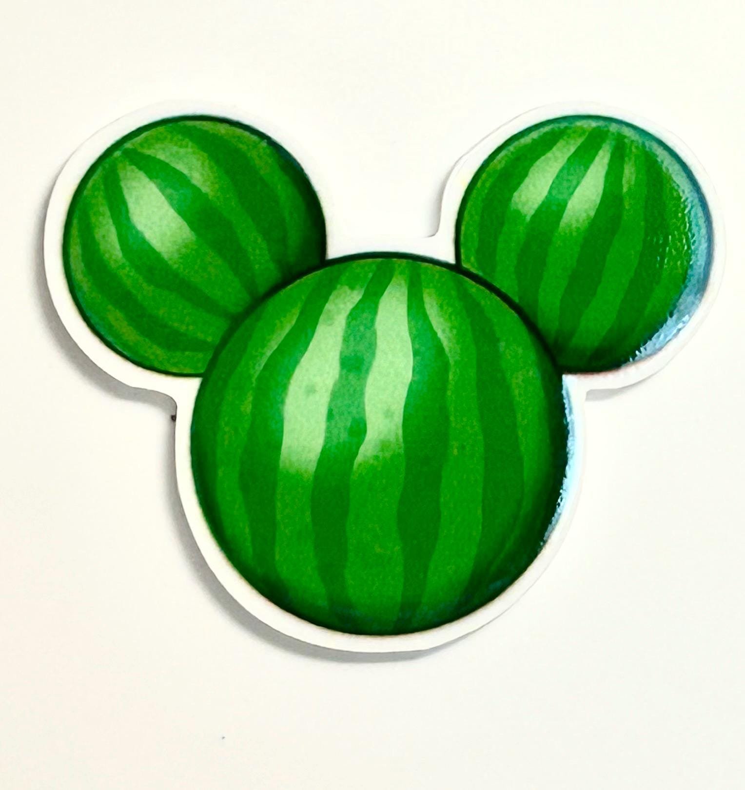 3 Watermelon fruit Mouse Ears planar resins | craft supplies | fruit | soap | bow making | bow centers | focal | magical vacation | jewelry - Image 2