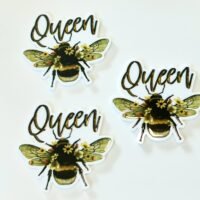 3 Queen bee kind gnome Planar Resins Flatback planars hairbow hair bow supplies focal craft supply jewelry bows clips flatbacks DIY bees