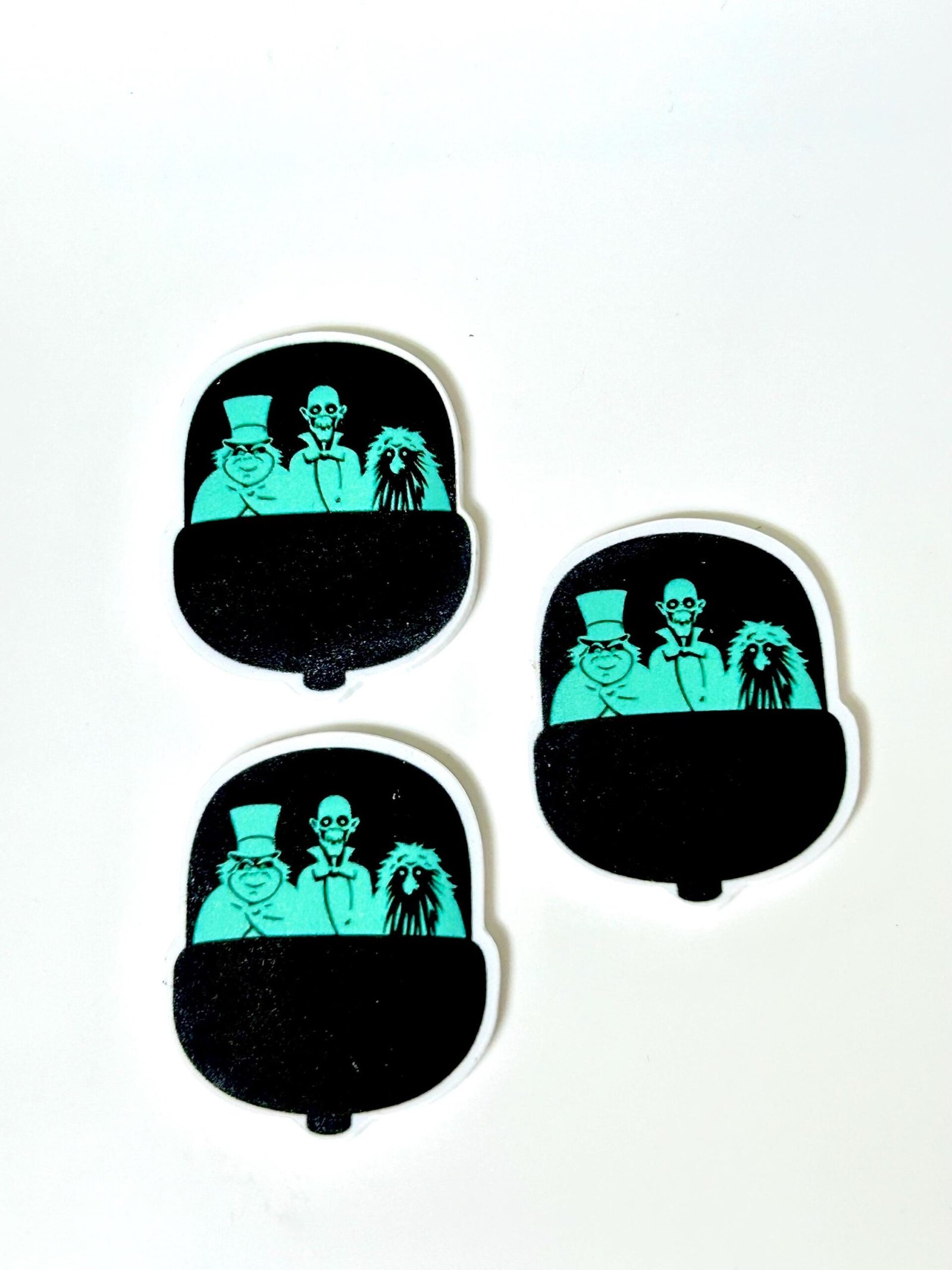 3 Haunted Mansion planar resins | craft supplies | Frankenstein | bow making | bow centers | focal | magical vacation | parks | Halloween - Image 4