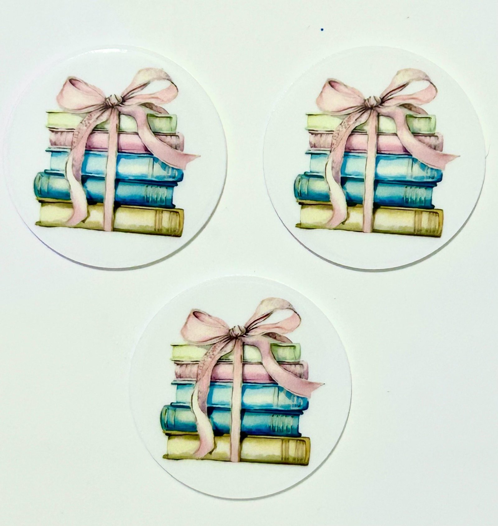 3 bibliophile Planar Resins Flatback planars hairbow hair bow soap focal craft suppli jewelry bows clips flatbacks book lover read books - Image 5