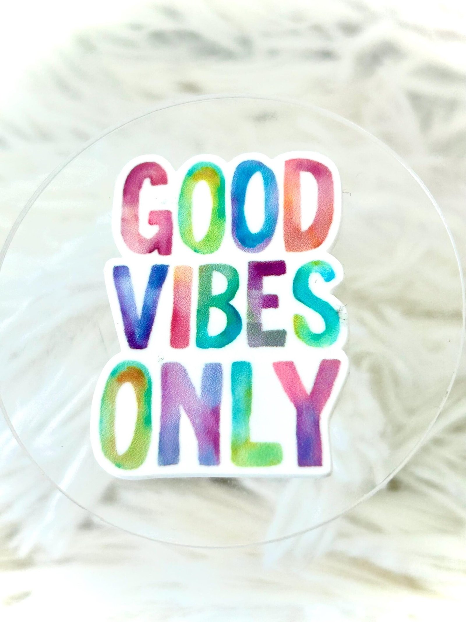 3 Good Vibes Only Planar Resin Flatbacks, focal, hair bow supplies, craft supplies, resins , fake bake keychains hair bows focal magnets DIY - Image 2