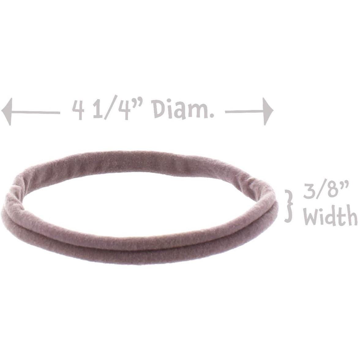 4 Nylon Headbands, Newborn - Baby - Girl - Image 3