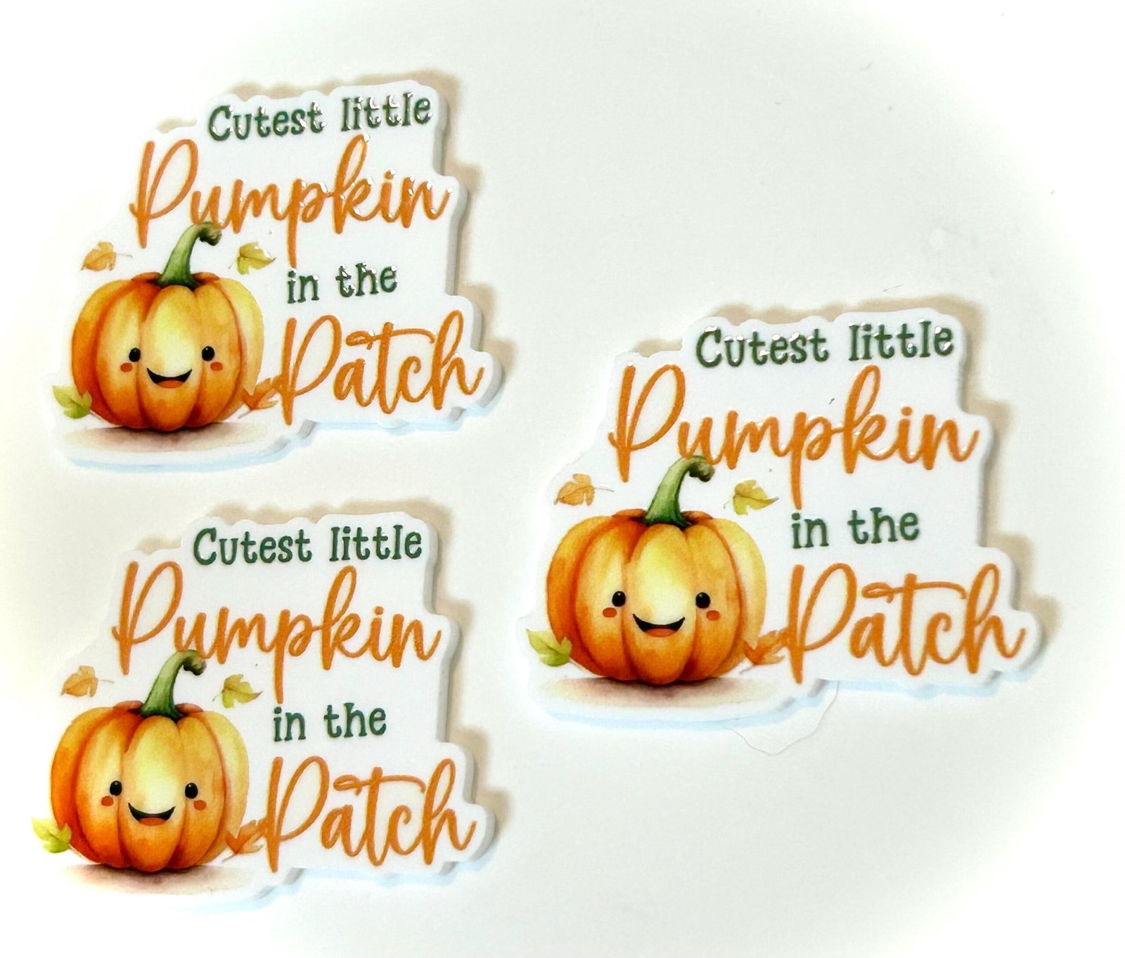 3 Pumpkin Patch Planar resins | craft supplies | soap making | bow making | bow centers | focal | flatbacks | Halloween | Fall| fake bake