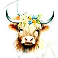 3 Highland Cow Planar Resins, Flatbacks, hairbow, hair bow centers, focal, jewelry, bows, fake bake, craft supplies, farm, ranch, coquette