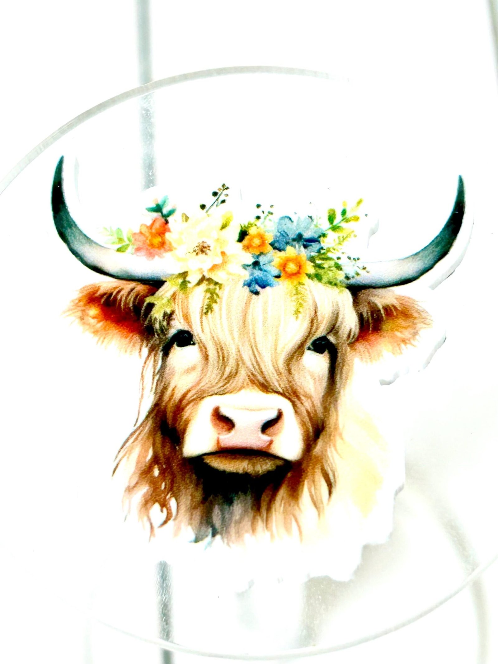 3 Highland Cow Planar Resins, Flatbacks, hairbow, hair bow centers, focal, jewelry, bows, fake bake, craft supplies, farm, ranch, coquette - Image 4