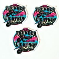 3 Thunder Rolls Planar Resins, Flatbacks,hairbow hair bow centers,supplies, jewelry flatbacks fake bake craft supplies, country music lyrics