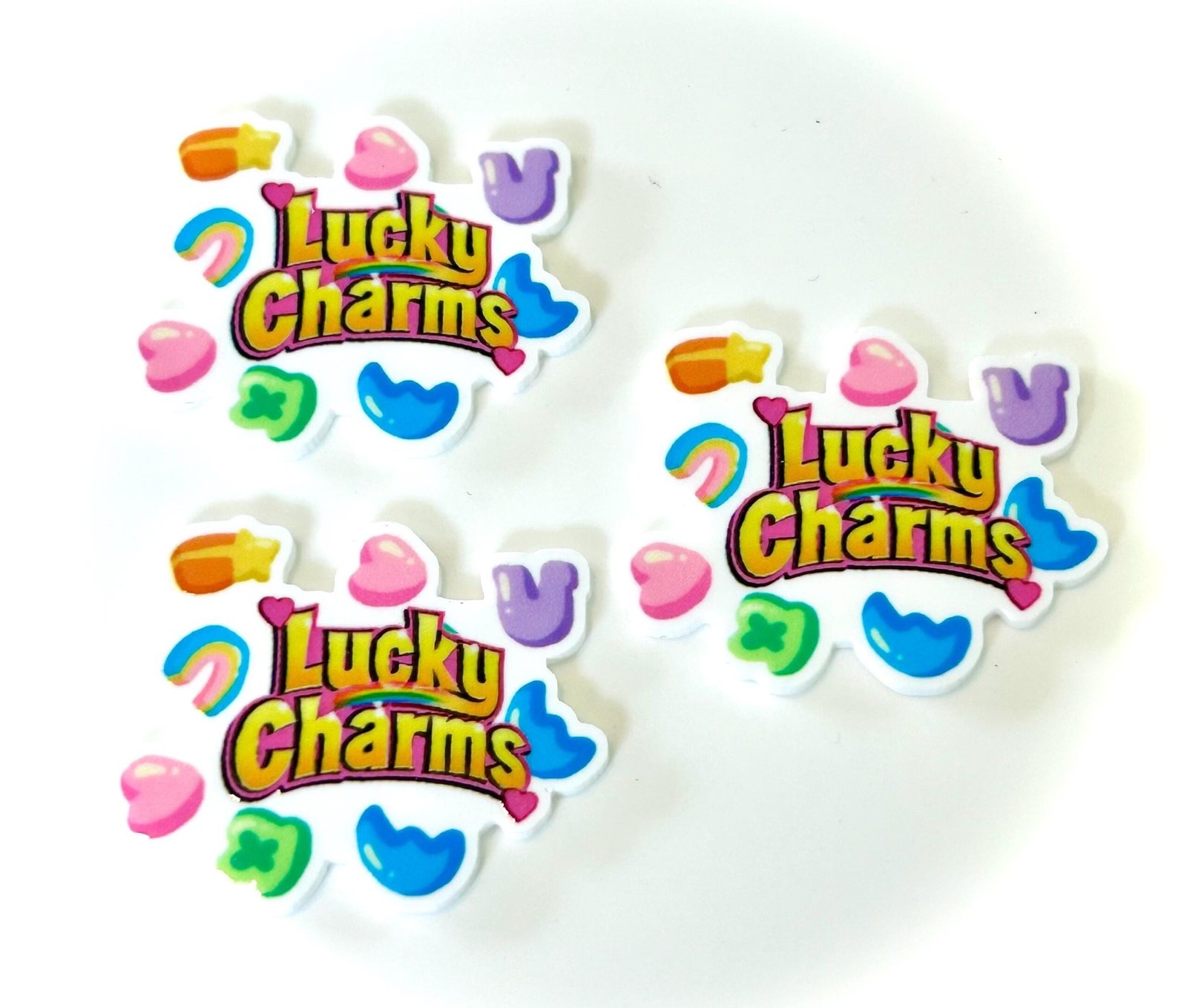3 lucky charms Planar Resins, Flatbacks St. Patrick's Day