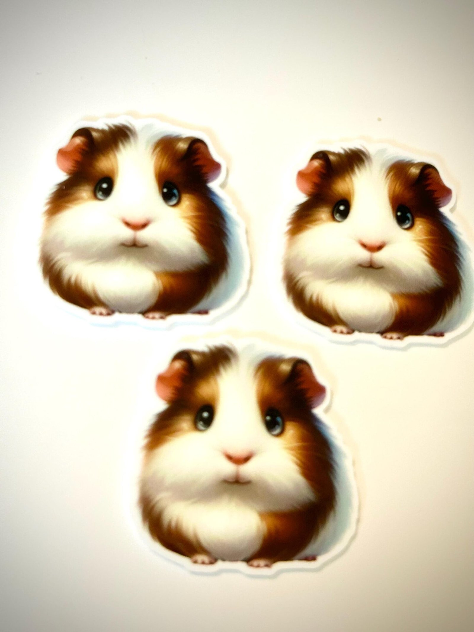 3 Guinea Pig Planar Resin Flatbacks, focal, hair bow supplies, craft supplies, supplies for making bows, soap, badge reel supplies, pets DIY - Image 4