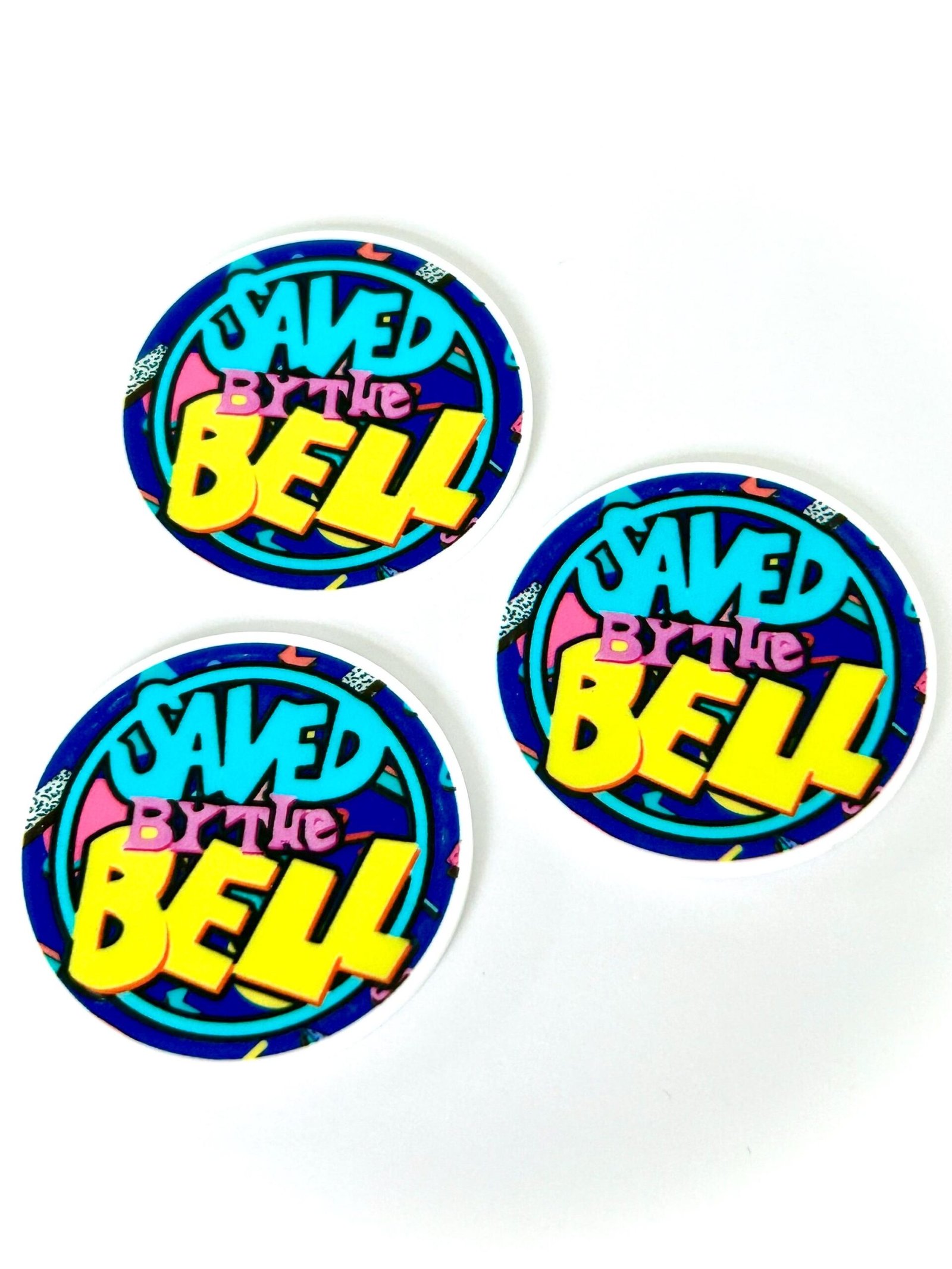 3 90’s teen show planar Resins Flatback planars hairbow hair bow supplies focal craft supply jewelry bows magnets flatbacks DIY saved bell