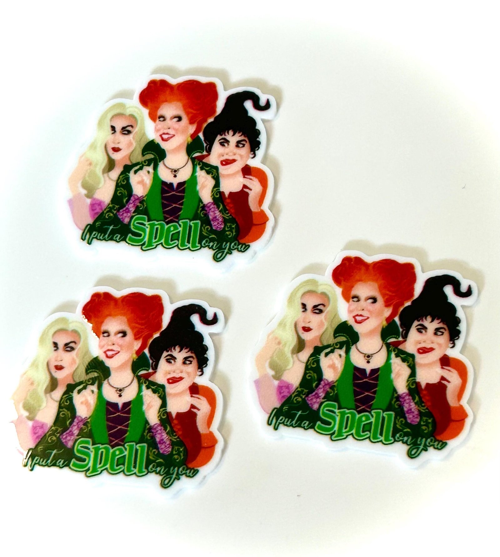 3 Halloween planar resins | craft supplies | soap making | bow making | bow centers | focal | flatbacks | movie, witches, cauldron, spells - Image 2