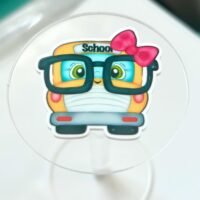 3 Back To School Resins, Flatbacks, planars, cabochons, hair bow centers, craft supplies, bows, resins, charms, croc charms , Fake bake, bus