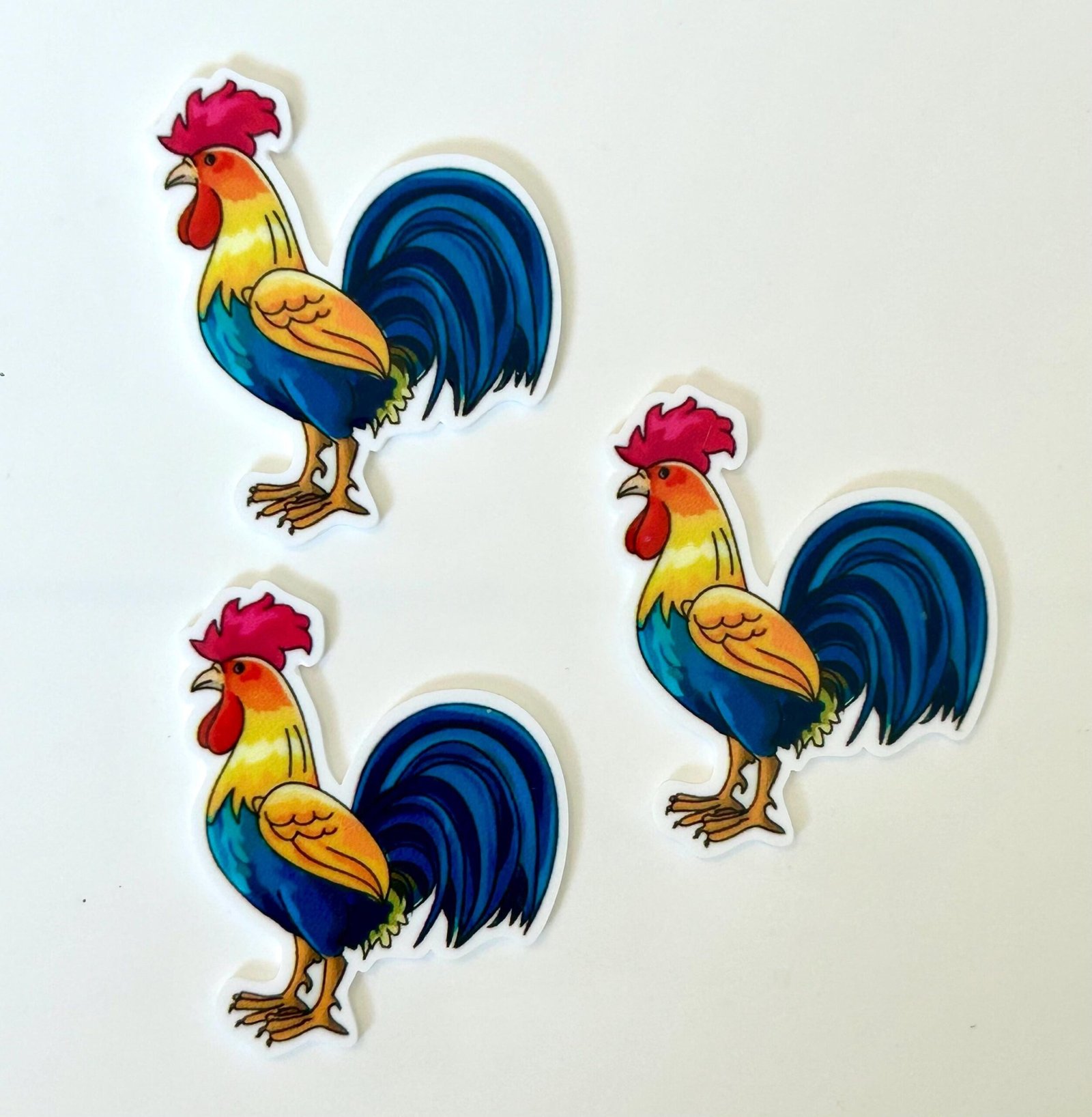 3 chicken Planar Resins, chickens, hens planars, animals, bird