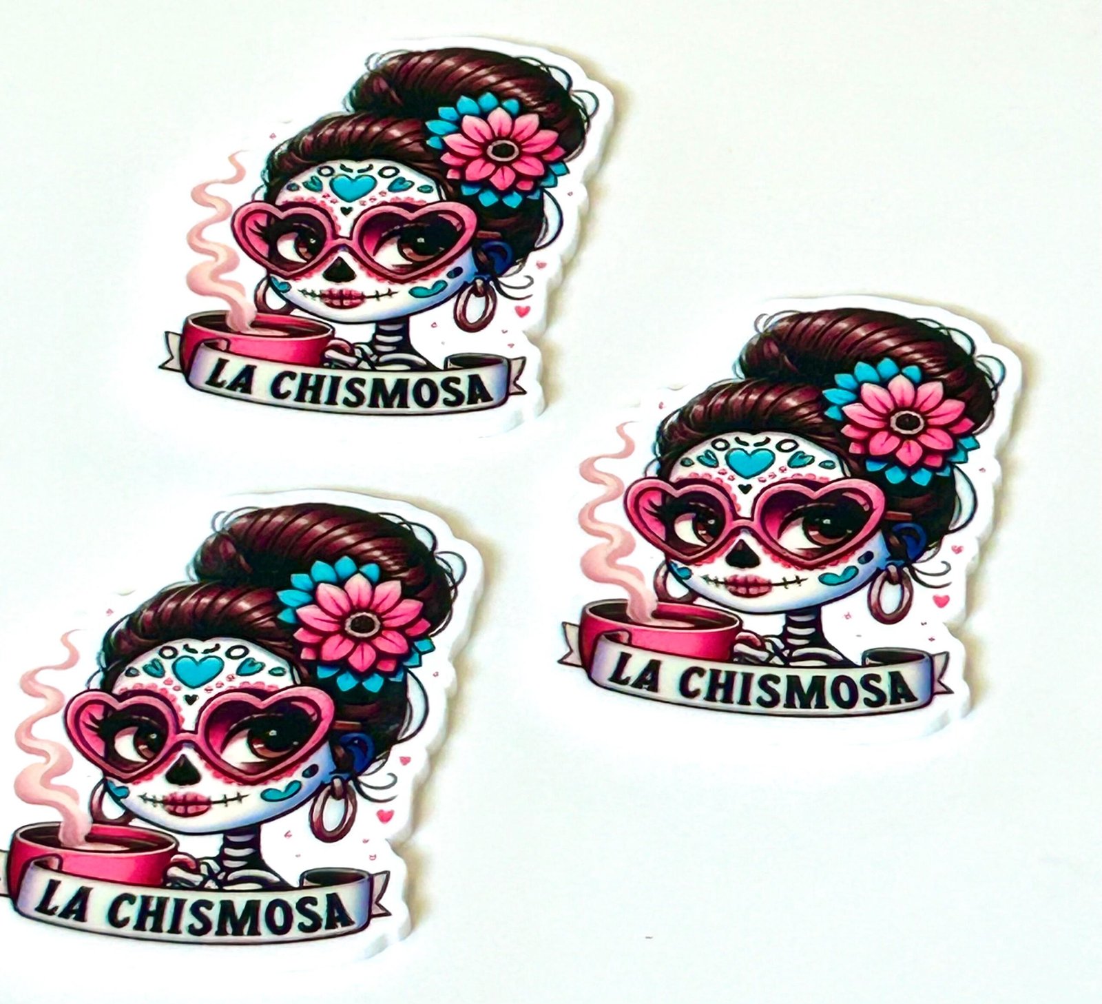 3 La Chismosa Planar Resins, Spanish Flatbacks