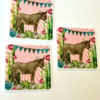 3 donkey Resins Flatback planars hairbow hair bow centers craft supplies,focal, jewelry, bows , clips ,flatbacks, cactus, assemblage art,DIY