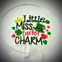 3 little Miss Lucky Charm Planar Resins, Flatbacks, planars, hairbow, hair bow centers, craft supplies, flatbacks, St. Patricks Day, Irish