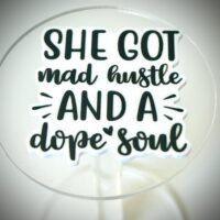 3 Mad Hustle Dope Soul Planar Resin Flatback keychain hairbow hair bows supplies craft supply focal  magnets, soap, earrings, fake bake