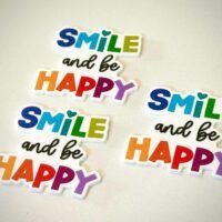 3 Smiling Happy planar Resins, Flatbacks, planars hairbow hair bow centers, craft supplies, jewelry, bows, badge reels, phone grips, charms