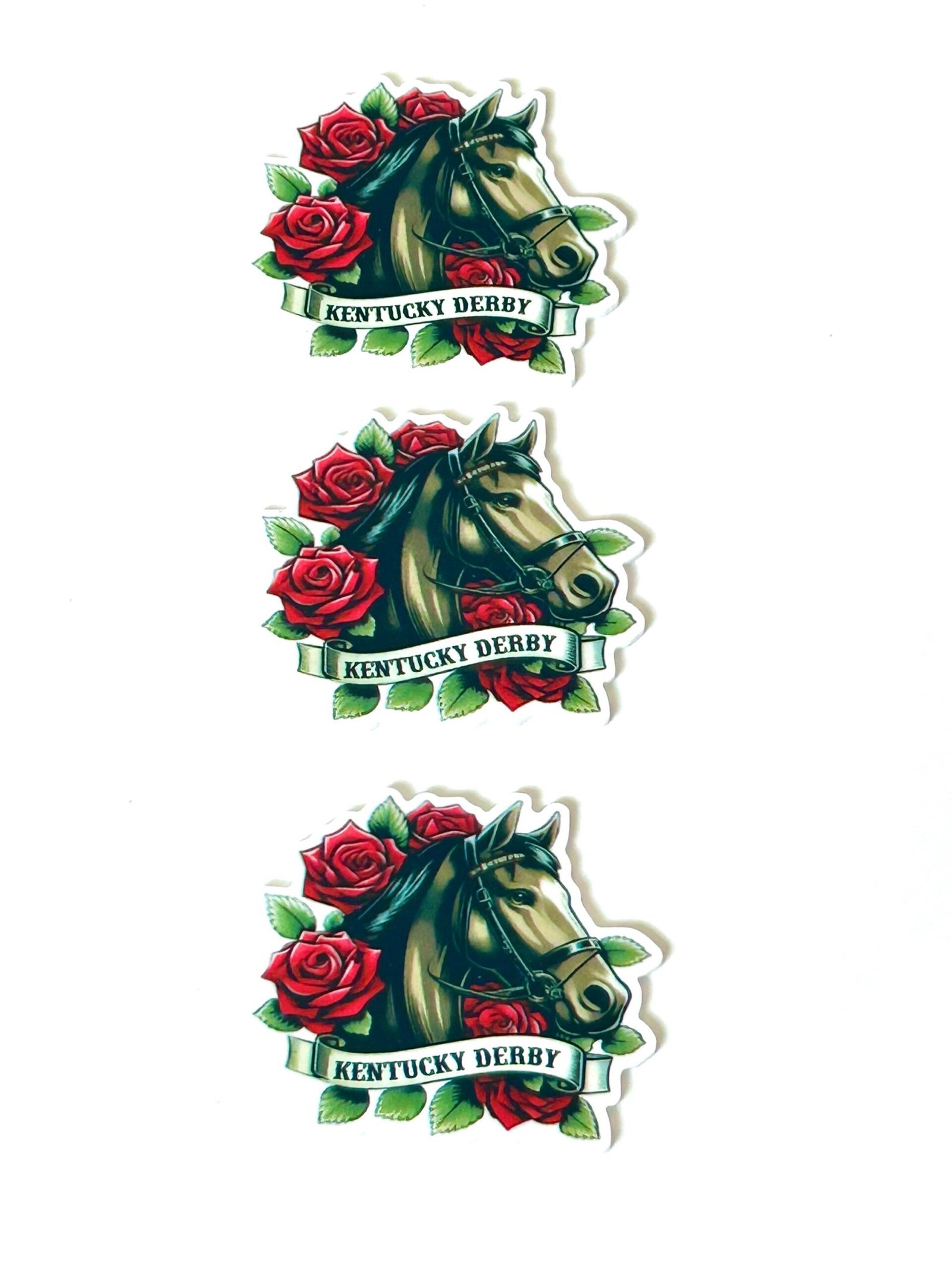 3 Kentucky Derby planar Resins, Flatback planars hairbow hair bow supplies focal craft supplies jewelry bows magnet flatbacks, horse racing - Image 7