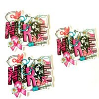 3 Nurse Police Planar Resins, Flatbacks, hairbow, hair bow centers, focal, jewelry flatbacks fake bake craft supplies, nursing, earrings,DIY