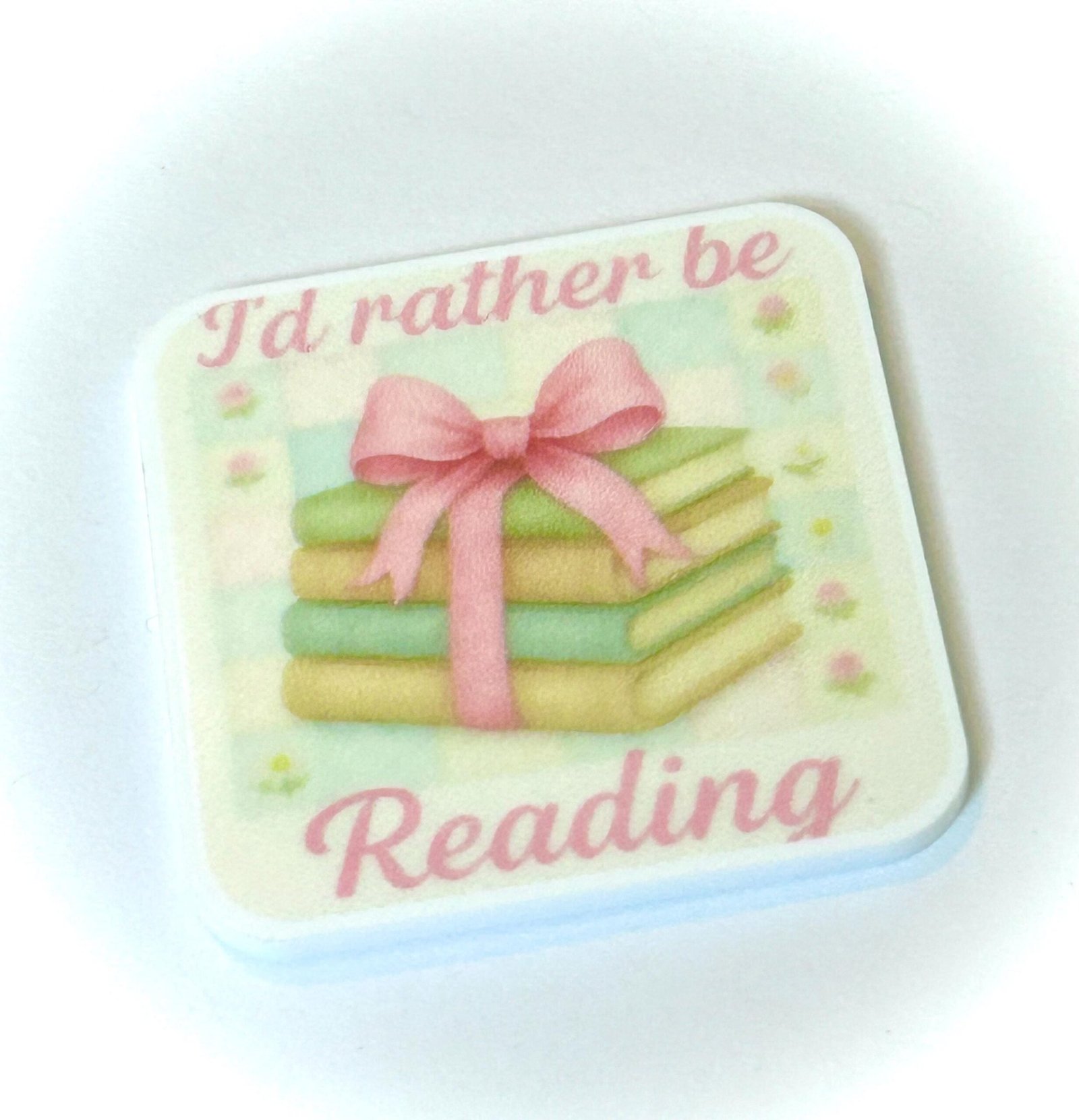 3 Rather Be Reading Planar Resins, Flatbacks, keychains, hair bow centers, craft supplies, focal, cabochon, earrings, DIY, badge reels