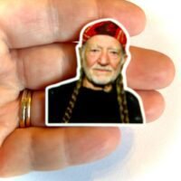 3 Willie Planar Resins Flatback planars hairbow hair bow supplies focal craft supply jewelry bows magnet flatbacks country music earrings