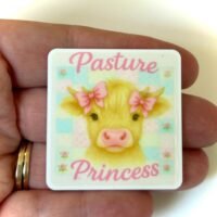3 Cow Planar Resins, Flatbacks, hair bow centers, focal, earrings, fake bake, badge reels, craft supplies, crocs, phone grip, cupcake topper