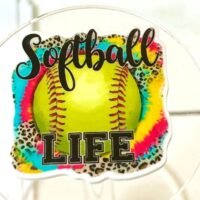 3 Softball Life planar resins | craft supplies | soap making | bow making | bow centers | focal | craft supplies | DIY phone grip | Sports
