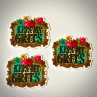 3 Kiss My Grits Planar Resins, Flatbacks, phone grip, croc charms, hairbow, bow centers, focal, earrings, fake bake, craft supplies, DIY