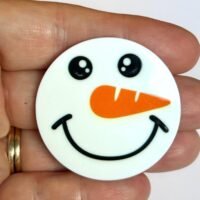 3 Snowman Christmas planar Resins, Flatbacks, Hairbows,hair bow centers, craft supplies, jewelry, bows, Winter, fake bake, embellishments