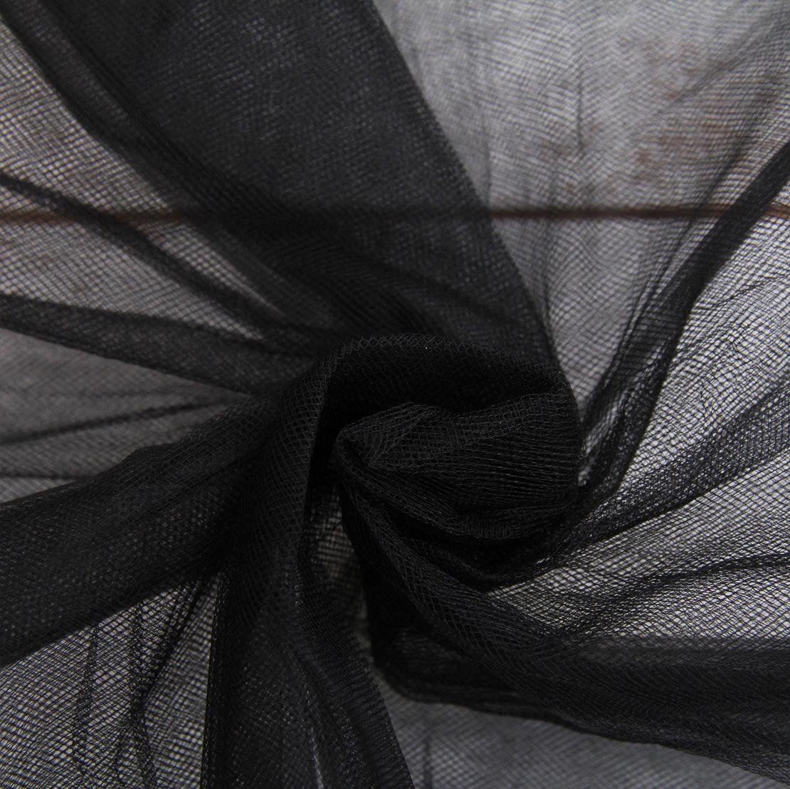 100 yds Black Tulle MegaRoll 6”, tutu wedding decor, Halloween, costumes, Saints, witch, cat,Craft supplies, Pom poms, Birthday, tutus - Image 2