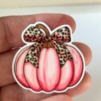 3 Halloween leopard pumpkin planar resins | craft supplies | Flatbacks | bow making | hair bow centers| DIY| Resin| badge reels, phone grips