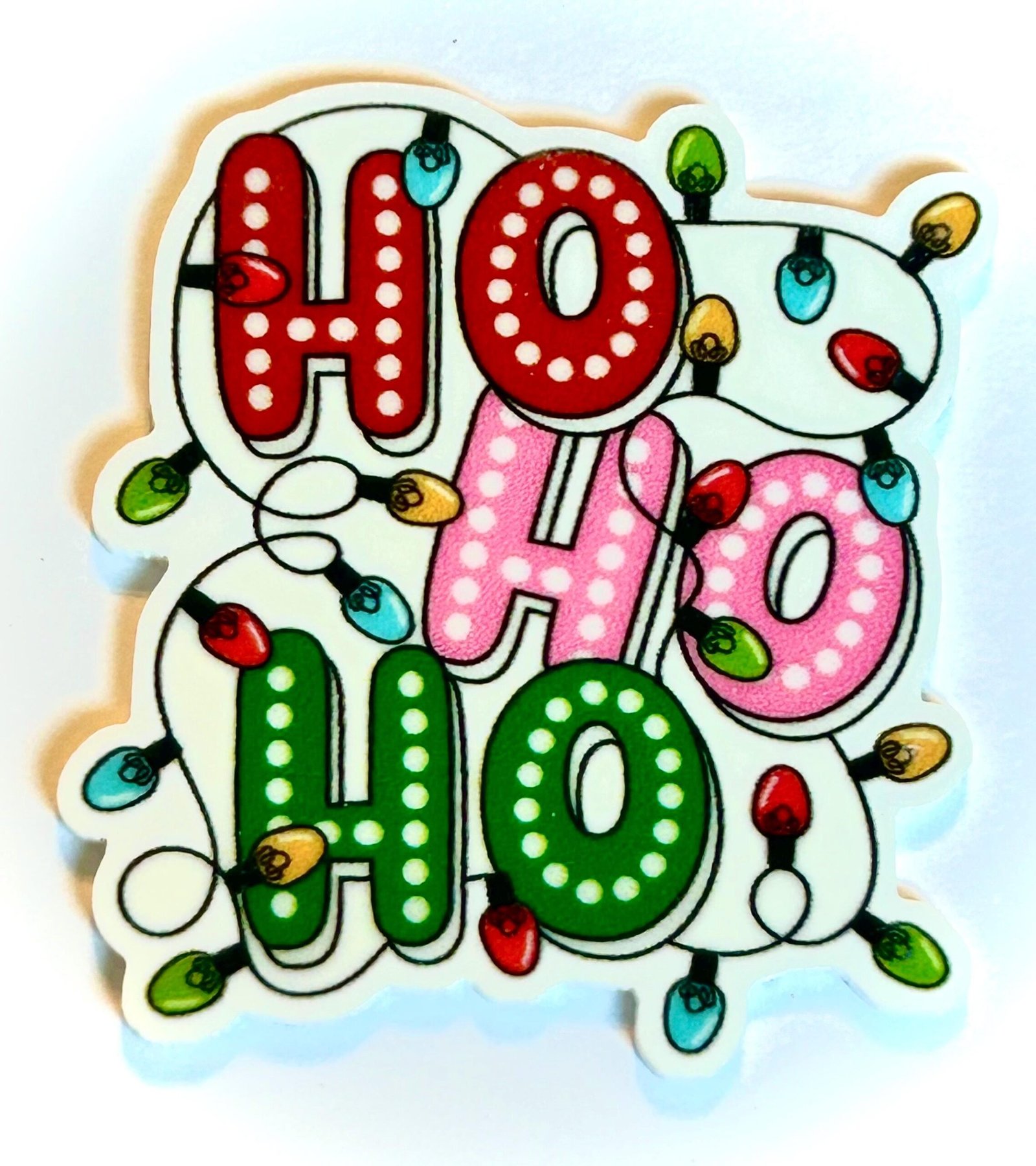 3 ho ho ho Christmas planar Resins, Santa