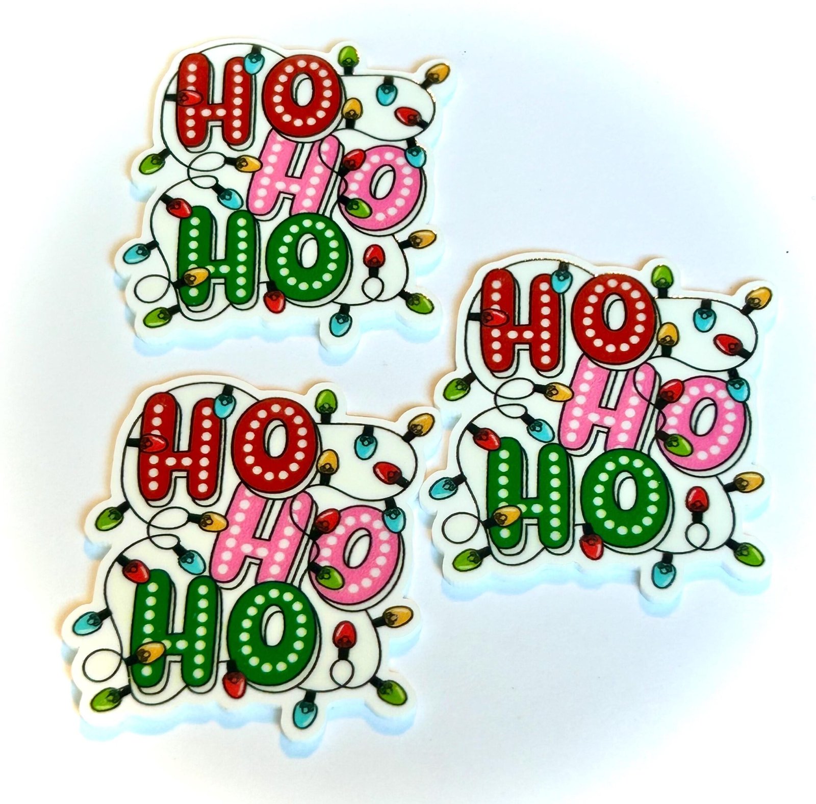 3 ho ho ho Christmas planar Resins, Santa - Image 4