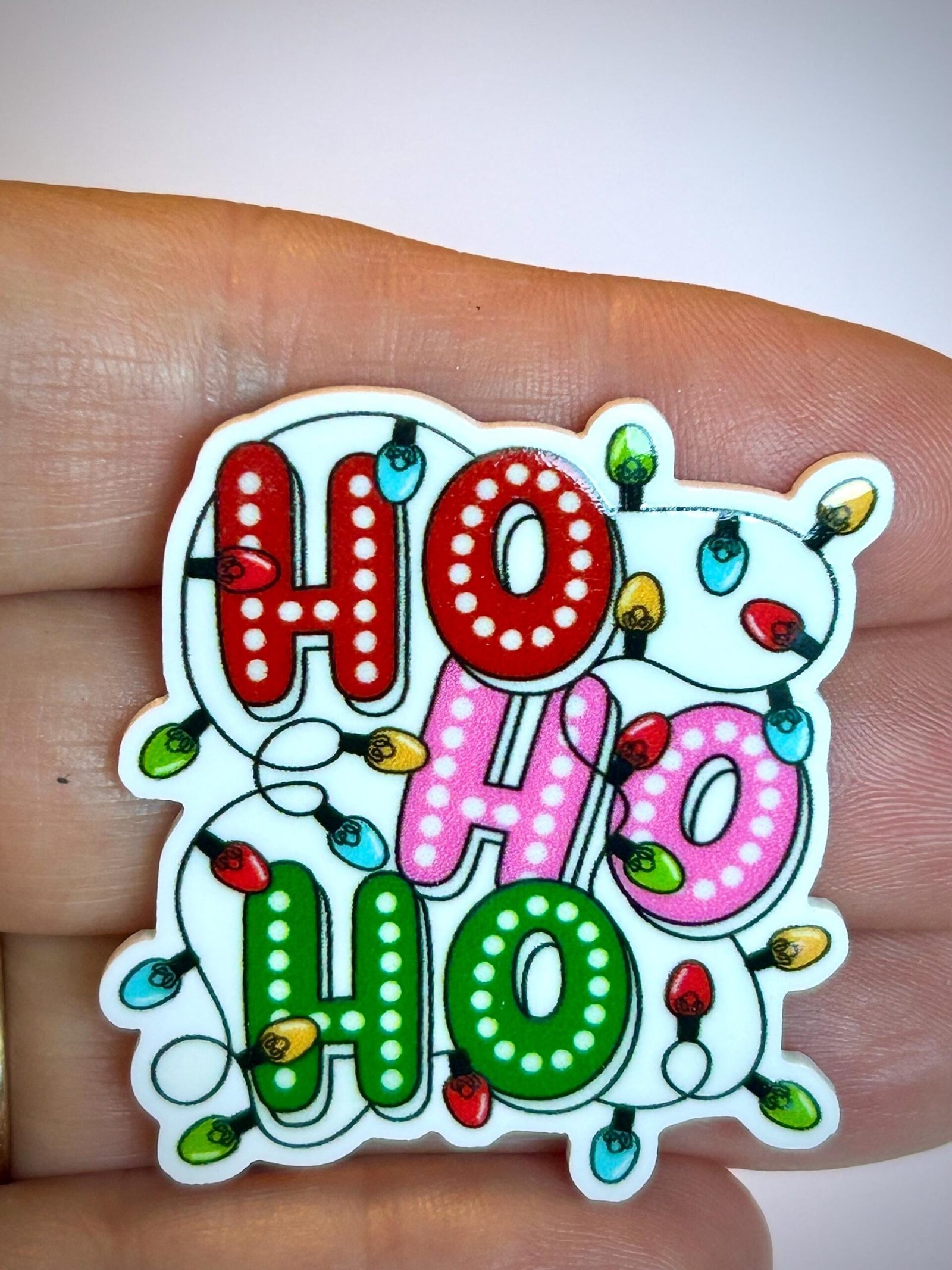 3 ho ho ho Christmas planar Resins, Santa - Image 2