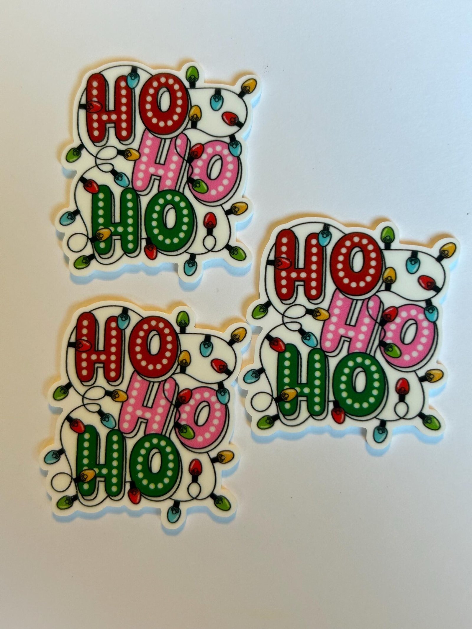 3 ho ho ho Christmas planar Resins, Santa - Image 5