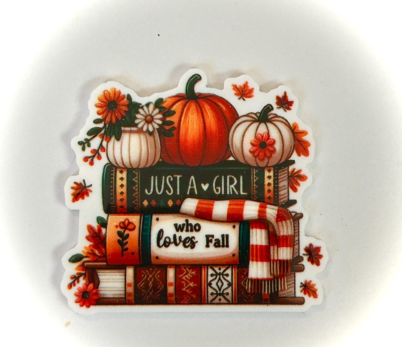 3 girl who loves fall planar Resins, Flatbacks, Hairbows,hair bow centers, craft supplies, jewelry, fake bake, earrings, books, reading, DIY - Image 2