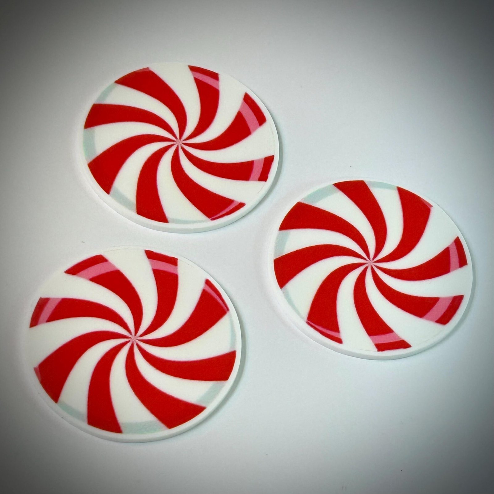 3 Candy Planar Resins, peppermints - Image 2